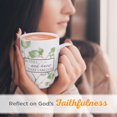 thumbnail image 3 of Christian Art Gifts Encouraging Scripture Ceramic Coffee & Tea Mug for Women: Be Still & Know Bible Verse Psalm, Inspirational Microwave/Dishwasher Safe Drinkware, White & Green Leaf Branches, 12 oz., 3 of 5