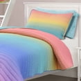 thumbnail image 3 of Lush Decor Contemporary Ombre 3 Piece Quilt Sets, Twin-XL With Quilt, Pillow Sham, Pillowcase, 3 of 7