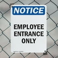 thumbnail image 5 of (2 Pack) Employee Entrance Only OSHA Notice Sign 10 Inch X 14 Inch Indoor / Outdoor Rust-Free Aluminum Metal Signs for Workplace, Workshop, and Construction Site, Made in the USA, 5 of 8
