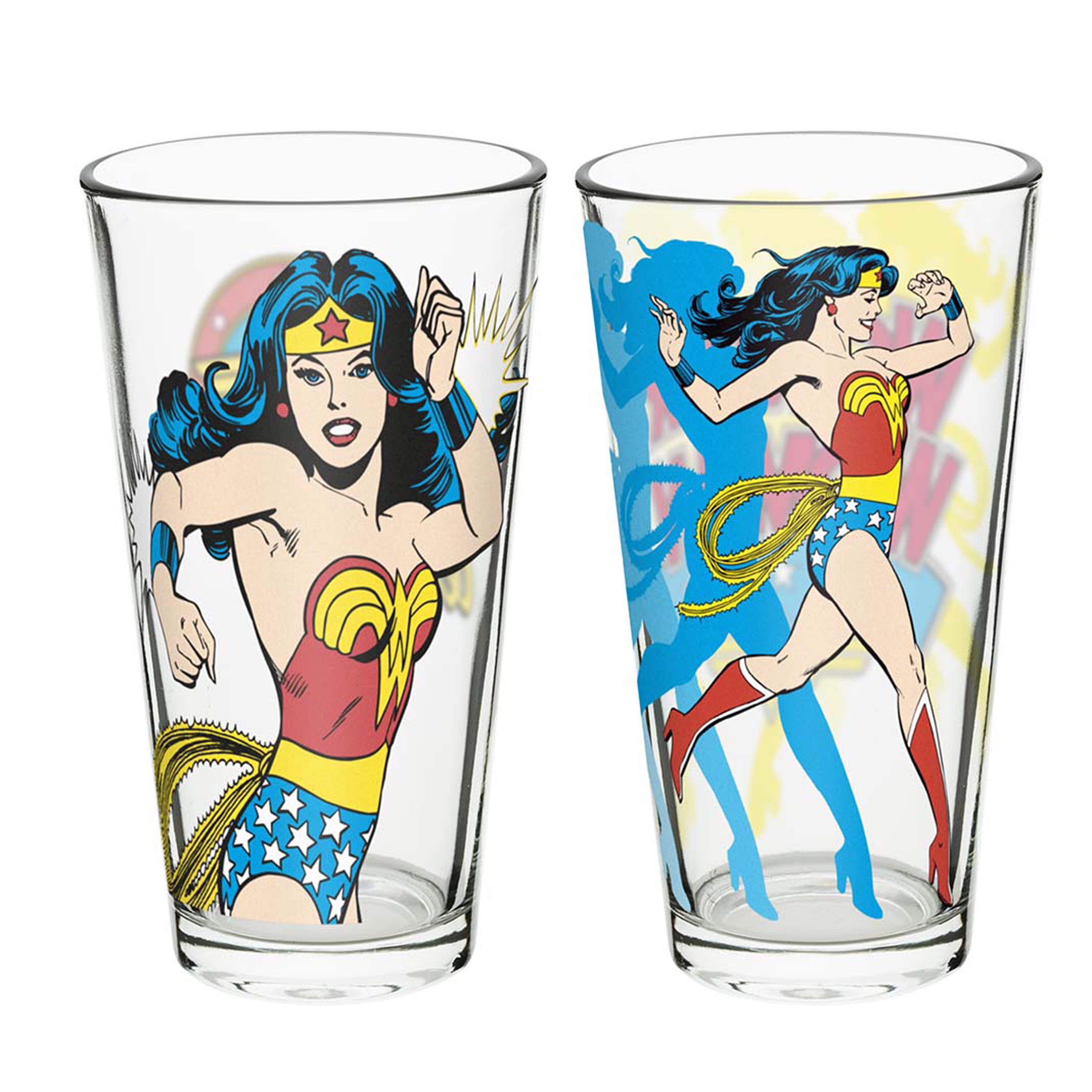 DC Comics Wonder Woman Pint Glasses 16 oz.