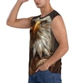 thumbnail image 3 of Pofeuu Funny Bald Eagle Print Men's Muscle T-Shirt, Sleeveless, Muscle Tank, Classic Muscle Tee Top For Men Casual Sleeveless Muscle T-Shirt Trendy Clothes-Small, 3 of 7