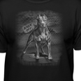 thumbnail image 3 of Teelocity Men's Back Off Tough Dog Pit Bull Black Relaxed Fit Short Sleeve Graphic T-Shirt, 3 of 3