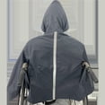 thumbnail image 4 of Poncho Impermeable para Silla de Ruedas Transpirable Ligero Lluvia Azul Zulema, 4 of 8