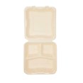 thumbnail image 2 of Eco-Friendly Disposable Lunch Boxs 50 Pack Sugarcane Fiber Takeout Containers Sturdy Leak-Proof Clamshell for Hot Foods (8In), 2 of 8