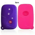 thumbnail image 3 of 2pcs 4B Silicone Smart Protector Entry Case Cover Skin Fob Holder for Lexus Key, 3 of 4
