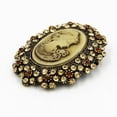 thumbnail image 6 of UNTERING Wedding Party Queen Lady Vintage Victorian Cameo Bronze Brooch Pin, 6 of 7