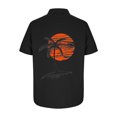 thumbnail image 5 of BiZtdJrK Hawaiian Shirts for Men Summer Casual Button Up Short Sleeve Shirt with Pocket Loose Fit Beachwear Fashion Graphic Tee Tops Black XL, 5 of 6