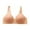 Orange, variant on Tumotour Full Coverage Bras For Women Adjustable Straps Lace Pattern Wireless Non-Steel Ring Push Up Breathable Bralette Underwear Plus Size Back Buckle Soft Comfortable Breastplate Underwear