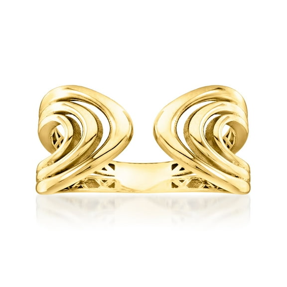 Ross-Simons 10kt Yellow Gold Open-Space Cuff Ring, Women's, Adult