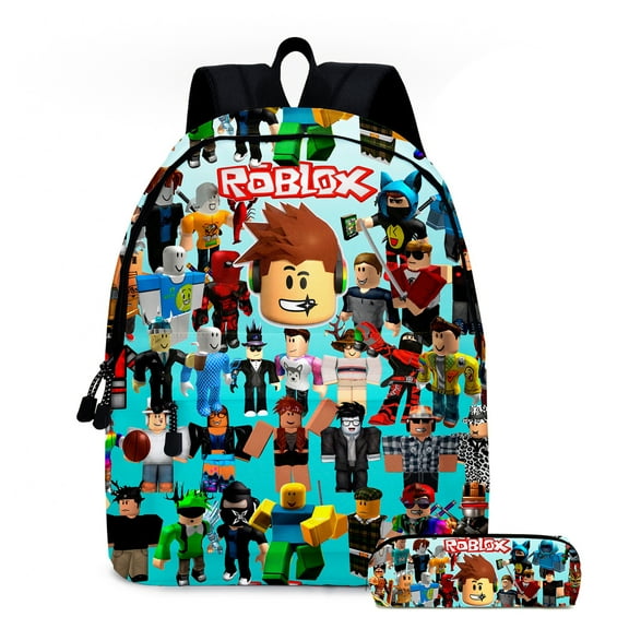 Roblox Cute 3D Cartoon Theme Waterproof Backpack, Lightweight Travel Backpack
