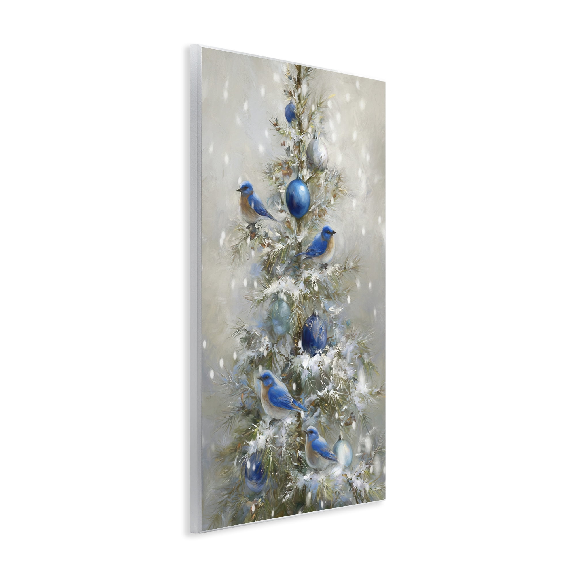 Stupell Industries Blue Bird Christmas Tree Wall Plaque Art, design by Tina LeCour