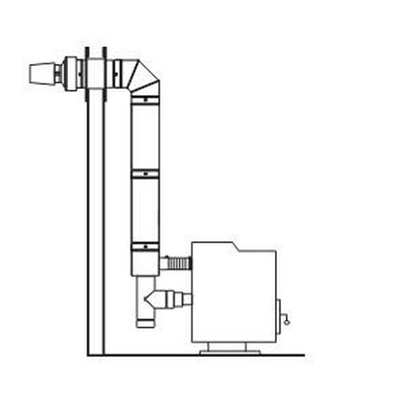 Selkirk Corporation  Selkirk Direct-temp Termination Kit  Up And Out  Horizontal For Pellet And Corn Installations