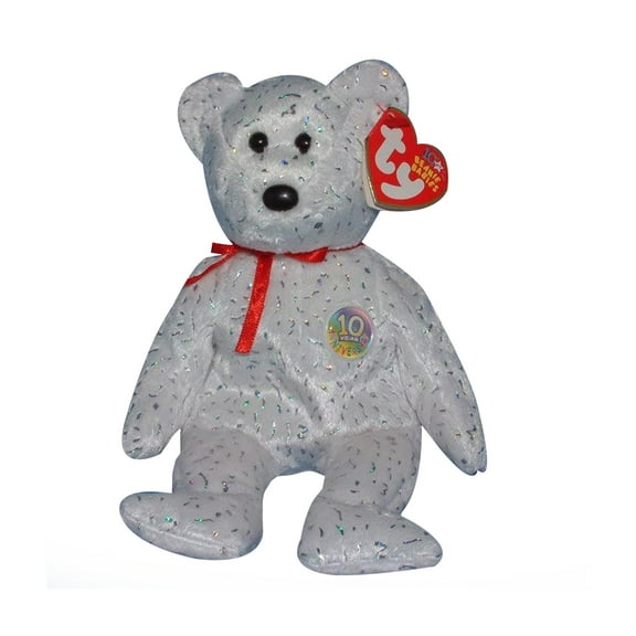 Ty Beanie Babies - Decade The Green 10 Years Bear