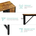 thumbnail image 6 of Lufeiya 40 inch Computer Desk with 4 Fabric Drawers, Kids Student Small Desks for Home Office Small Space, Work PC Desk Table for Bedroom, Rustic Brown, 6 of 8