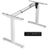 VIVO White Electric Stand Up Desk Frame, Single Motor Standing Adjustable Base