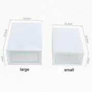 Hotiary Clear Plastic Shoe Boxes Stackable Storage Container Organizers, Multi-Color
