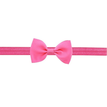 Lilac Sapphire - OkrayDirect Baby Kids Girls Mini Bowknot Hairband Elastic Headband HOT