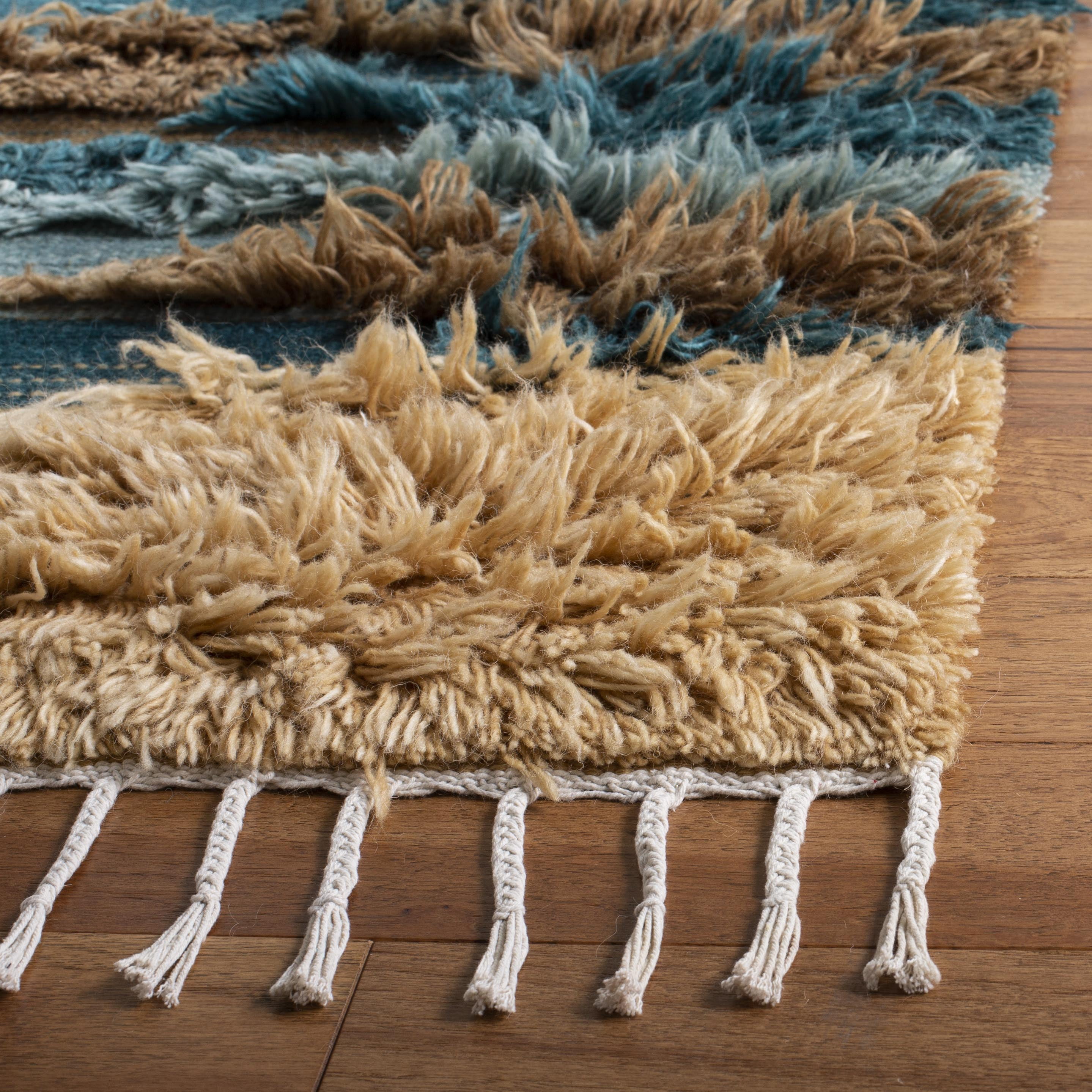 Safavieh Kenya Augustin Abstract Area Rug, Blue/Beige, 9' x 12'
