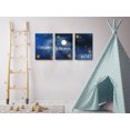 thumbnail image 2 of Awkward Styles Love You to the Moon and Back Canvas Baby Girl Room Boys Play Room Decor Mother Quotes Canvas Set of 3 Inspirational Art Newborn Baby Room Wall Decor Love Wallpapers Made in USA, 2 of 4