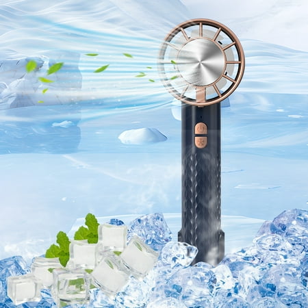 

Handheld Fan Adjustable Low Noise USB Rechargeable Outdoor Indoor Portable Fan Blue