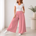thumbnail image 6 of PBFRDSJ Women's Y2k Baggy Palazzo Wide Leg Pants Casual High Waisted Solid Pants for Lounge Wear, 6 of 6