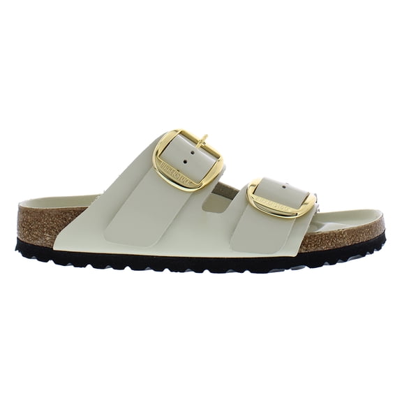 Birkenstock Arizona Big Buckle High - Shine Ecru 1026128 Women's Size 41