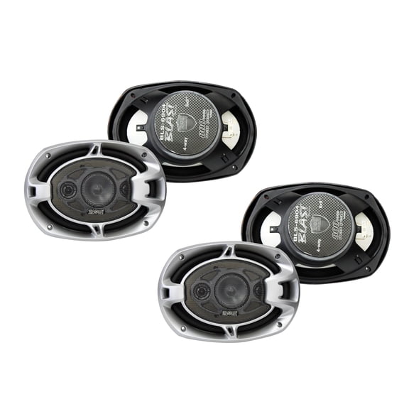 2 Pair Absolute BLS-6904 6"X9" Blast Series<BR/> 6 x 9" Blast Series Inches 4 Way Car Speakers 800 Watts Max Power