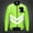 Green, variant on Daolelai European Size Off-Road Mountain Road Cycling Fishing Skin Windbreaker Reflective Water-Repellent Long-Sleeved Top Thin