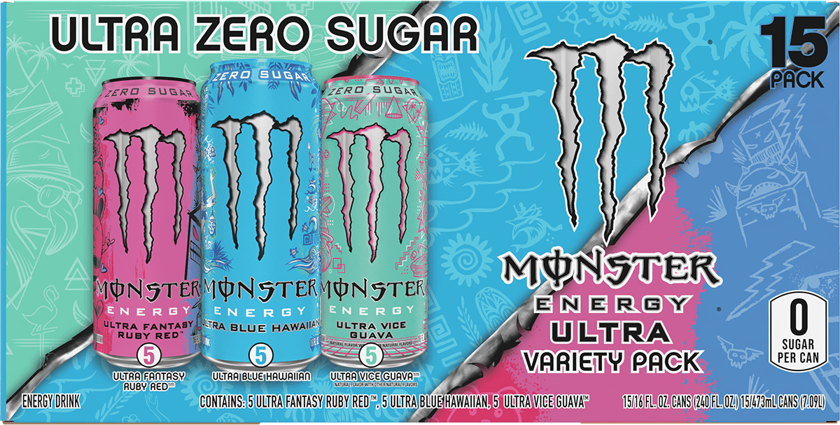 Monster Energy Ultra VP VGBHFRR 15 Pack - 16 Fl Oz