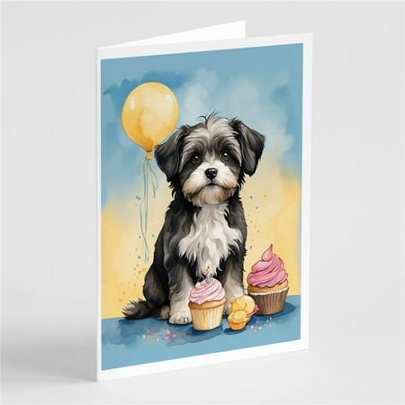 Carolines Treasures DAC7961GCA7P 5 x 7 in. Havanese Happy Birthday Greeting Cards - Pack of 8