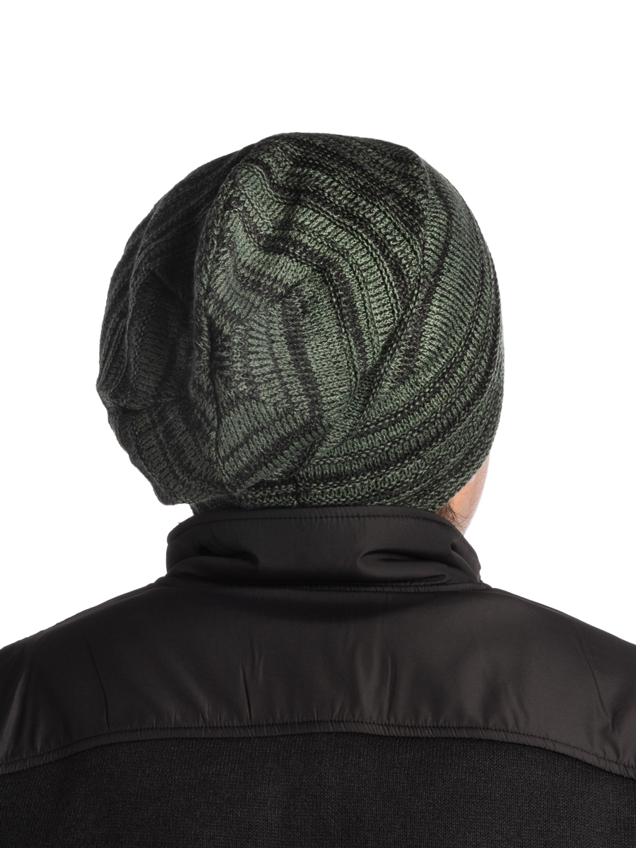 DG Hill Slouchy Beanie Hat, Long Knit Winter Hat for Men, Lined, Thick - image 2 of 4