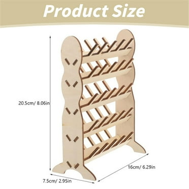 Storage Rack Clearance! Thread Spool Rack Bobbin Holder Stand Storage for Spools of Braid Organizer Hair Wooden