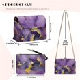 thumbnail image 7 of Pzuqiu Marble Print Women Leather Crossbody Bag Practical Versatile Leather Quilted Shoulder Bag with Chain Strap Craftsmanship Minimalist Casual for Teen Girls-Women, 7 of 7