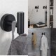 thumbnail image 3 of 2 Pcs Bathroom Towel Hook,Screw in Metal Coat Hook Matte Black Robe Hook Stainless Steel Heavy Duty Door Hanger (34103H), 3 of 5
