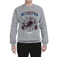 thumbnail image 2 of Wild Bobby Scorpio the Scorpion Water Sign, October 23 November 22, Constellations Horoscope Zodiac Birthday Birth Month Stone Gift for Men Women Unisex Crewneck Sweatshirt, 2 of 6