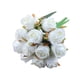 thumbnail image 1 of Moyic 12 piezas de tela de seda rosa artificial flores falsas reutilizables interior exterior cocina boda fiestas Festival Decoración Decoración Blanco Moyic JJ19843-07, 1 of 6