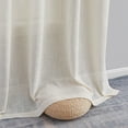 thumbnail image 3 of THD Harley Faux Linen Textured Semi Sheer Sun Light Filtering Window Grommet Curtain Panels, Set of 2 Panels, 3 of 7