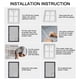 thumbnail image 1 of Puerta para gatos, puerta magnética de plástico para perros y cachorros, puerta para perros y mascotas, muy recomendable, 1 of 8
