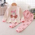 thumbnail image 2 of NOLDARES Toddler Baby Boy Clothes 2pcs Fall Winter Outfits Long Sleeve Pullover Sweatshirt Casual Pants Graphic Print Clothing Set(Light Pink,6-7 Y), 2 of 4