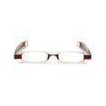 thumbnail image 3 of Gafas de lectura ligeras, plegables y giratorias de 360 grados, antifatiga, para hombre y mujer, +3.00 (marrón oscuro), 3 of 7