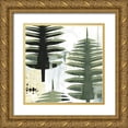 thumbnail image 1 of Ogren, Sarah 15x15 Gold Ornate Wood Framed with Double Matting Museum Art Print Titled - Palms I, 1 of 4
