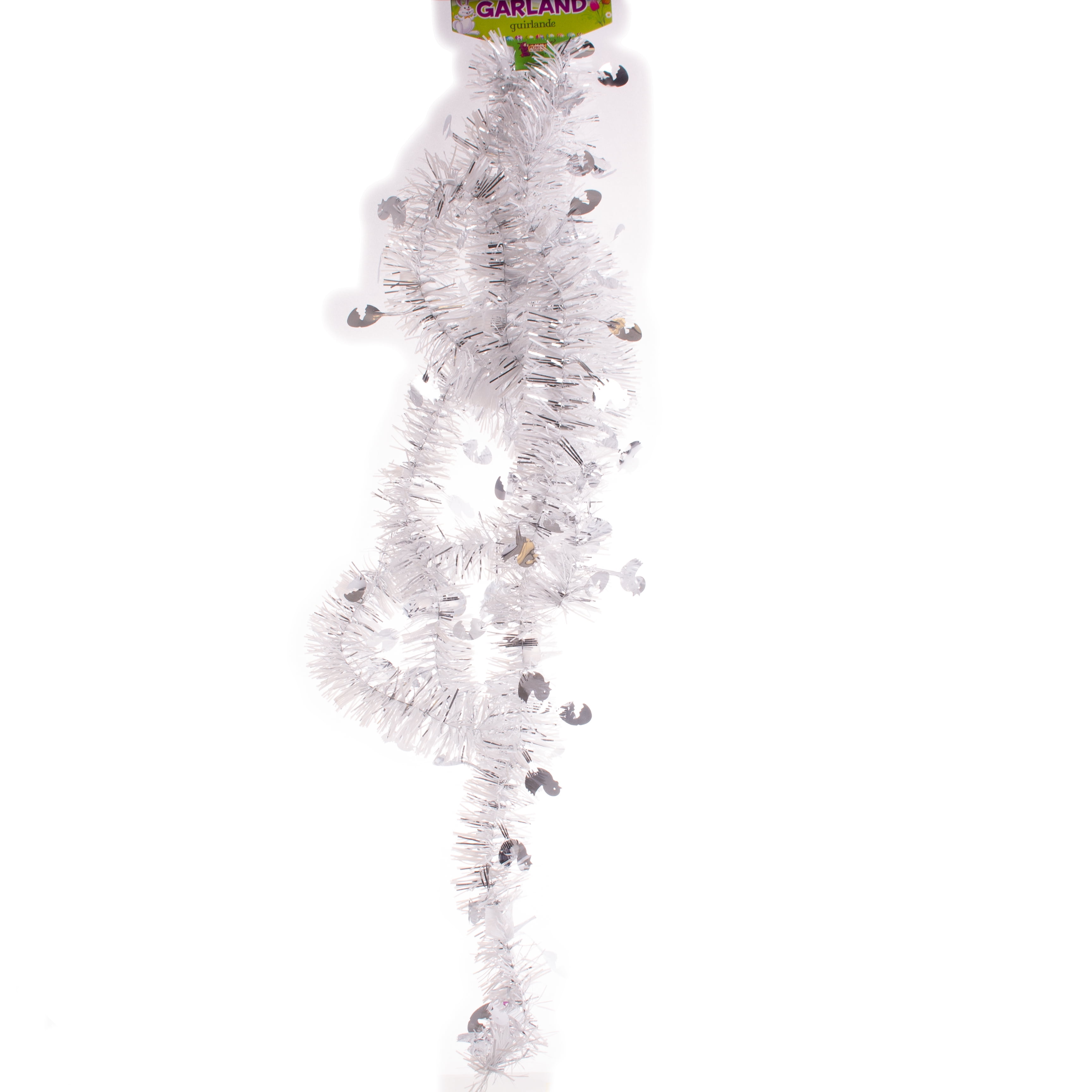 Easter Seasonal Fluffy Iridescent Decorative 9/' Tinsel Garland