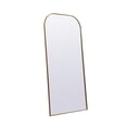thumbnail image 5 of Elegant Decor Metal Frame Arch Full Length Mirror 35x72 Inch in Brass, 5 of 9