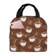 thumbnail image 1 of Easygdp Cute Sloths Bear Relaxing In Coffee Cup Bolsa Térmica Premium - Tela Oxford Impermeable, Gran Capacidad, Bolsillo Frontal, Unisex para Trabajo, Escuela, Actividades al Aire Libre y Picnics, 1 of 8