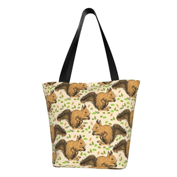 Easygdp Cute Squirrel with Green Leaves Shoulder Bags for Women,Crossbody Bags Shoulder Purse Handbag for Women