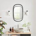 thumbnail image 5 of Danya B. Sonya 29.6-inch Contemporary Rectangular Wall Mirror with Black Iron Frame, 5 of 9