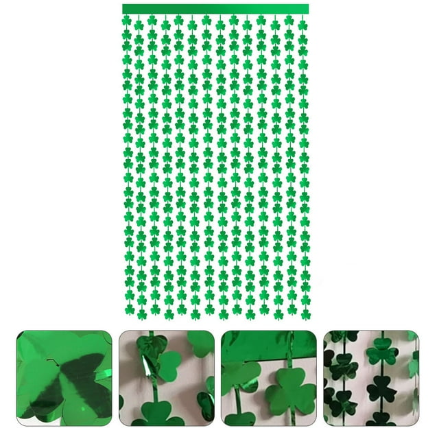 OULII 1Pack Door Curtain Suitable for St Patrick's Day Party Home and Event Decor