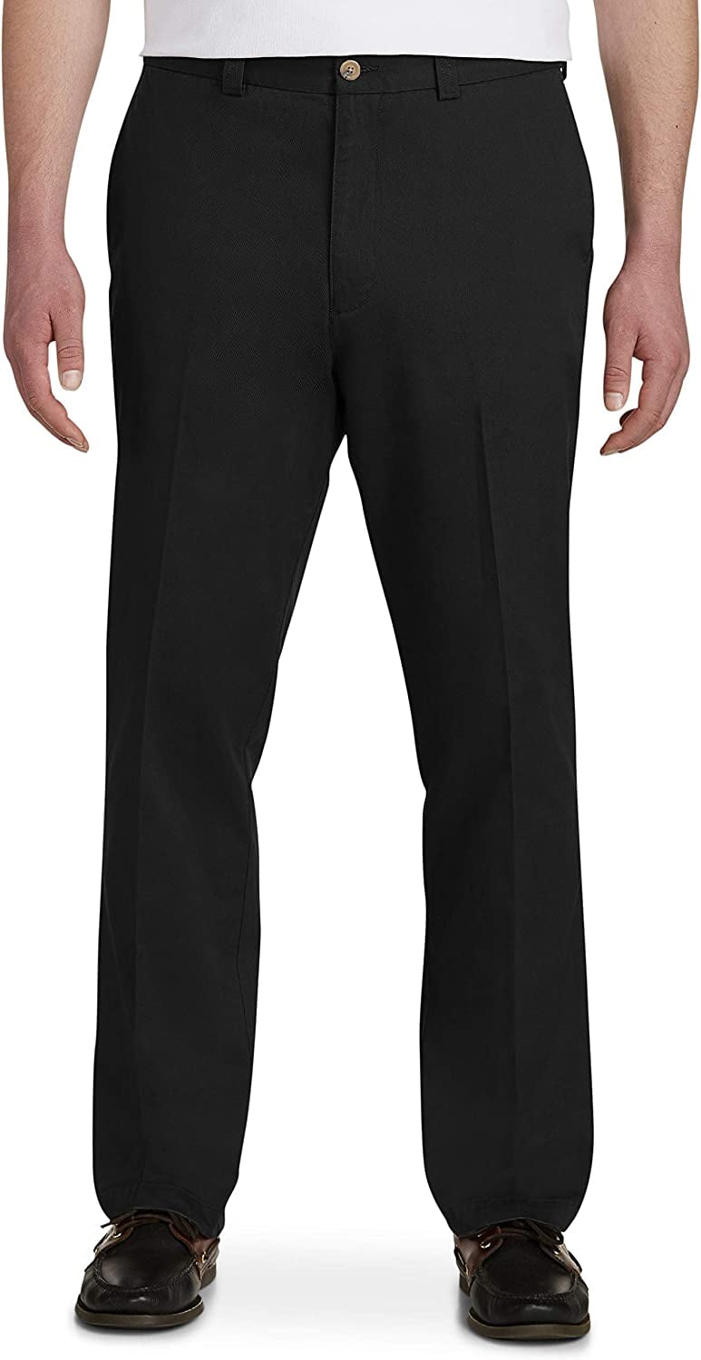 Harbor Bay Waist-Relaxer Pants - Men's Big and Tall black 50x28 ...