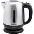 thumbnail image 3 of Ovente Electric Stainless Steel Kettle 1.2 Liter with One Touch Open Lid, 1100 Watts Fast Heating & Concealed Element, Portable and Compact, Auto Shutoff and Boil Dry Protection, Silver (KS22S), 3 of 5