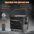 thumbnail image 2 of 4800W Electric Garage Heater, 240V Ceiling Mount Shop Heater for Indoor use, Plug in Heaters with Remote, Fan-Forced Overheat Protection Space Heaters with 8 Hour Timer for Garage&Workshop, 2 of 7